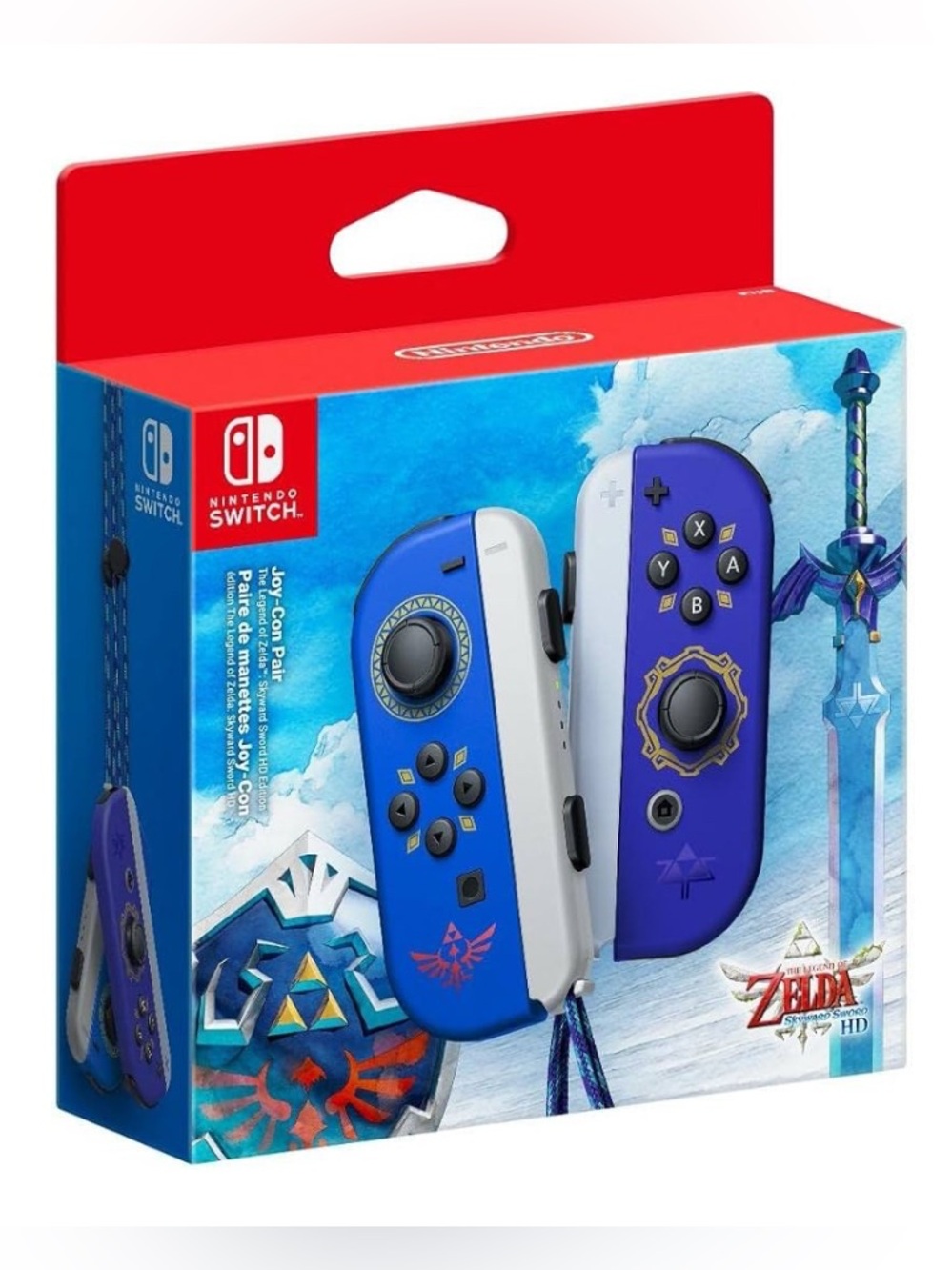 Nintendo Switch Joy Con (L) (R) The Legend of Zelda Skyward Sword HD Edition